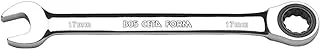 Ceta Form C-GEAR Ratcheting Combination Wrench (Straight) 27 mm - Silver