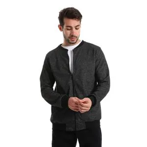 Caesar Men Sweatshirt With Front Pockets And Through Zipper