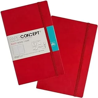 OPP PAPER CONCEPT 13 x 21 cm Executive Notebook Hard cover - Assorted Colors - Red