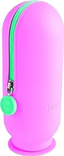 SERVE Hoop Silicone Vacuum Pencil CASE, Candy Pink, One Size