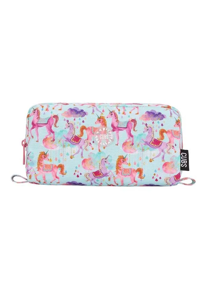 CUBS Cubs Junior Baby Blue Baby Unicorn Glittery Multicolor Pencil Case