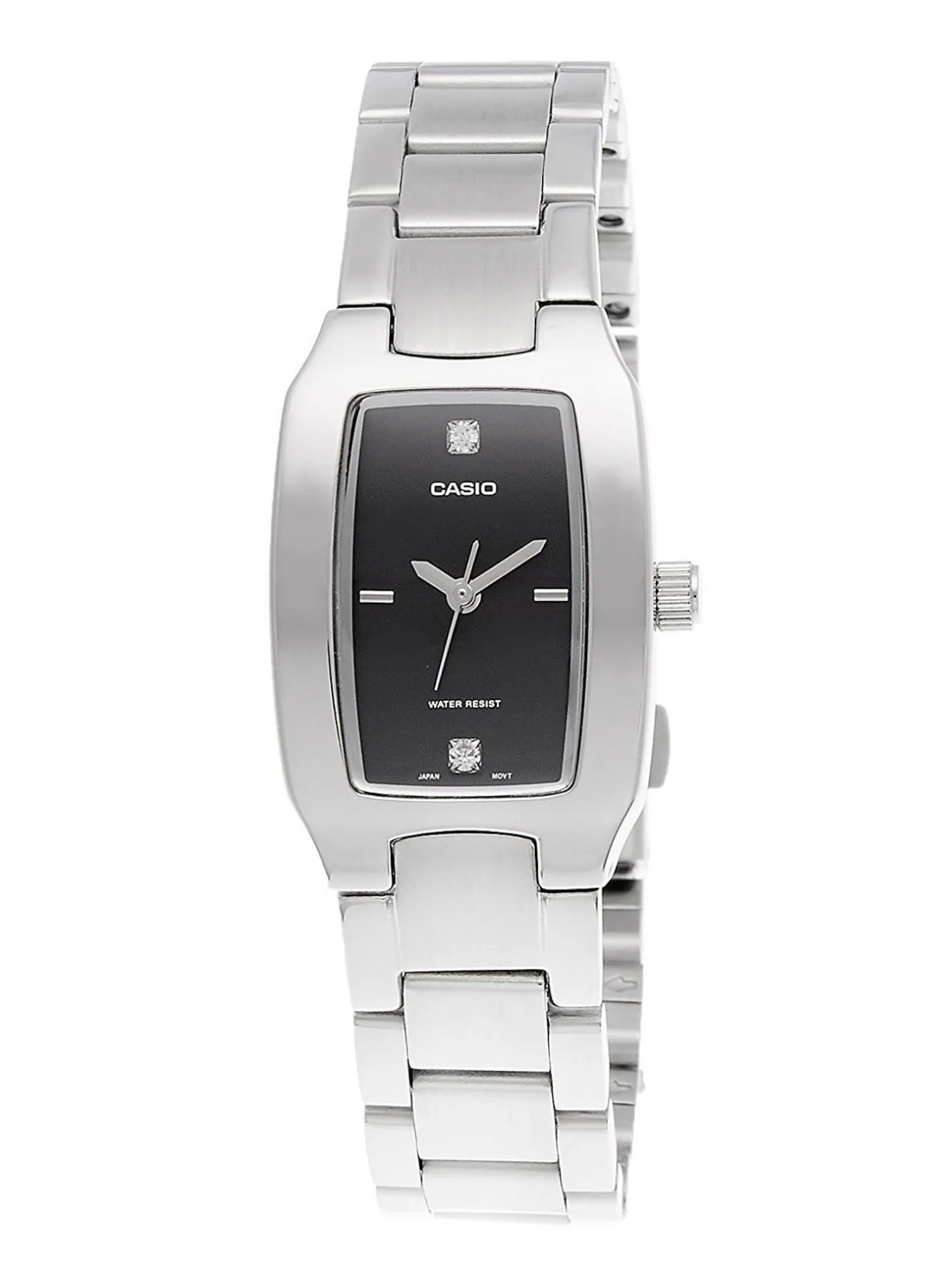 CASIO Women's Water Resistant Stainless Steel Analog Wrist Watch LTP-1165A-1C2DF - 33 mm - Silver