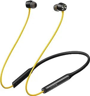 سماعات رأس Realme Neckband لاسلكية، جودة صوت Hi-Fi/اتصال Bluetooth5.0 سريع/إلغاء الضوضاء النشط/وضع الشفافية/الشحن السريع، حزام رقبة خفيف الوزن 33 جرام متوافق مع Android وios