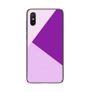 Xiaomi Redmi 9A Phone Case Glass Cover - Purple