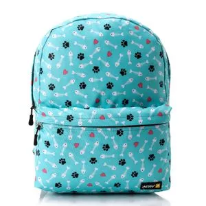 Activ Ativ One Front Pocket Self Pattern Girls Backpack - Mint Green, White