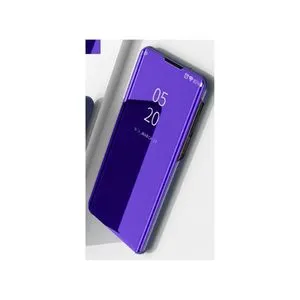 OPPO Reno 5 Pro 5G Plating Mirror Leather Case - Purple Blue