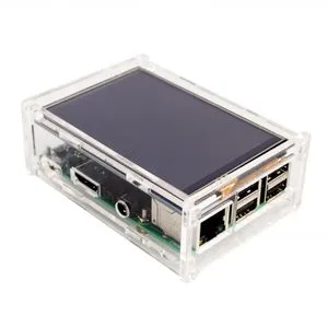 جراب أكريليك لجهاز Raspberry Pi 3 / Pi 2 موديل B 3.5 بوصة LCD