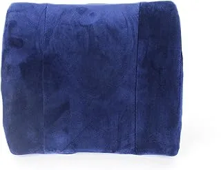 Generic Comfy back support ergonomic memory foam Pillow - Adjustable strap - For Car seat - Navy