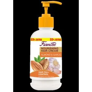 Fiancee Hair Food Cream With Garlic & Almond Pump - 180 ml+ 60 ml