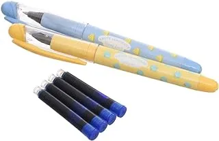 First Set of Calligraphy Pen, Ink Pen And 4 Refill Blue Ink Tubes - Multi Color