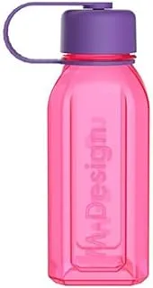 M-Design Square Bottle with Strap 500ml - Pink