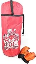 Generic Hanging Punching Bag with Boxing Gloves - Medium- Multi Colors