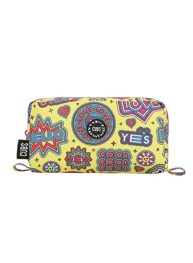 CUBS Cubs Junior Good Vibes & Smiles MultiColor Pencil Case