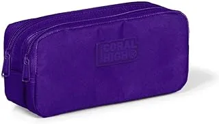 Coral High Kids Two Compartment Pencil case - Purple