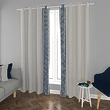 Greek Style Printed Shatta Curtain 56 Stripe One Side