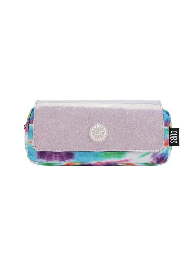 CUBS Cubs High-School Pink & Purple tie dye Multicolor Pencil Case