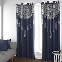 Shatta Fabrics and Curtains Dream Catcher Printed Curtain 12 Rings One Side