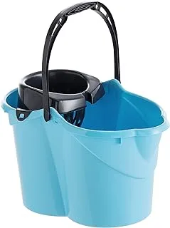 Maya Oval Bucket with Wringer 15 L Turquoise 09050