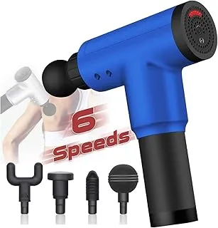 LN LOVE NEST Massage Gun Professional Muscle Massager Gun Deep Tissue Massager Electric Percussion Massager Handheld Massage Device Body Back Massager Pain Relief Therapy Fascial Gun (Blue)