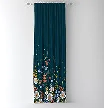 Shatta Printed Floral Pattern Curtain Code-251 Single Side Stripe