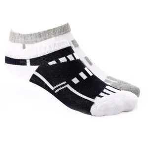 Activ Bundel Of 3 Slip On Ankel Boys Socks - White, Black & Navy Blue