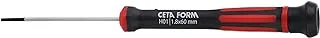 Ceta Form C-TRONIC Electronics Slotted Screwdriver,Red Black,1.8x60 MM,H01-18-060