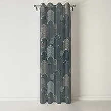 Shatta Fabrics and Curtains Screen Printed Shaper Curtain Code-159 Grommets One Side