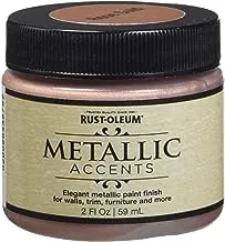 Rust-Oleum 348902 Metallic Accents Paint, 59ml - Rose Gold