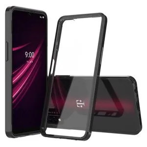 جراب T-Mobile REVVL V + 5G ، جراب واقٍ من مادة البولي يوريثان المقاوم للصدمات من الأكريليك الشفاف والكريستال النحيف لهاتف T-Mobile REVVL V + 5G