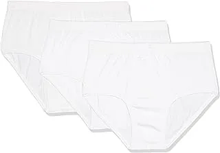 FORMA Cotton Basic Brief Pack of 3 Pieces for Men, White, XLarge