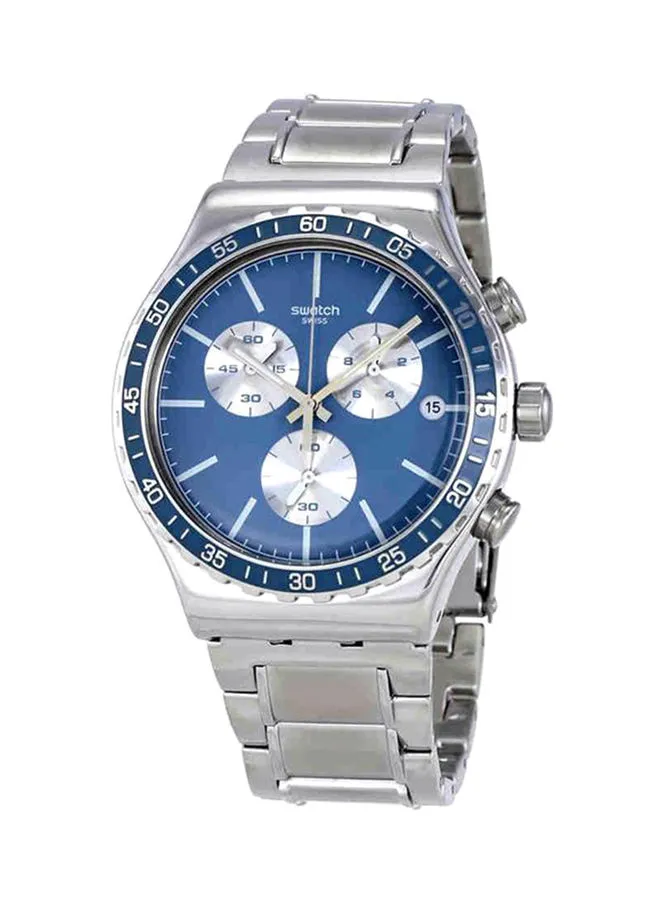 Swatch men Stainless Steel Chronograph Watch YVS438G