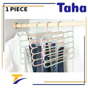 Taha Offer 5 Layers Hanger For Scarf, Towel, Trousers And Trousers 1 Pcs