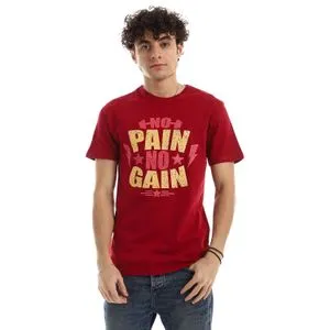 Mesery Cotton Printed T-Shirt For Men - Maroon