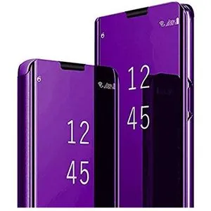 OPPO Reno 4 Pro 5G Plating Mirror Leather Case - Purple