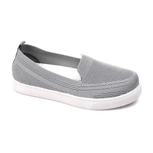 Roadwalker Casual Breathable Mesh Slip On Shoes - Grey