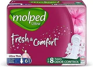 Molped Ultra - Fresh & Comfort - Single Pack - Extra Long - 6 Pads