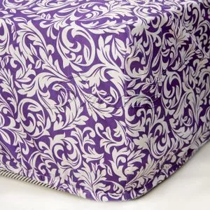 Snooze Fitted Bed Sheet  (Oriental Mauve) + Free 2 Pillow Case