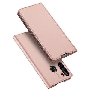 Samsung Galaxy A21 Leather Case With Card Slot - Rose Gold