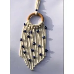 Macrame Woven Wall Hanging Woven Leaf Tassels Decoration