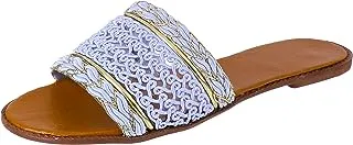 38 EU, sky blue, sway 1 c.m slippers, canvas,pure lace designed strap