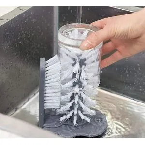 Glass Washing Brush Double Sided Bristle Brush Cup Cleaning Brushes