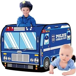 Children's Play Police Car Tent Kids Play Tent For Boys and Girls Indoor Outdoor Activities, One Size