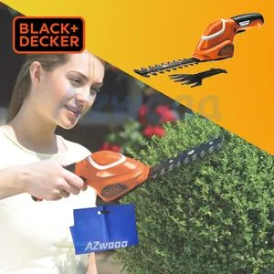 BLACK+DECKER Cordless Garden Shear Shrubber Kit - GSL700-GB + Azwaaa Bag