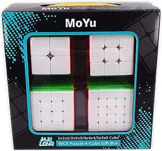 LiangCuber Moyu Meilong 2x2 3x3 4x4 5x5 Speed Cube Gift Box Stickerless Puzzle Cubing Bundle 2x2x2 3x3x3 4x4x4 5x5x5 Magic Cubes