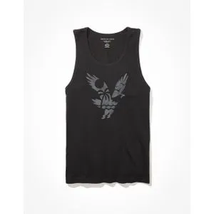 American Eagle Super Soft Logo Graphic Tank Top