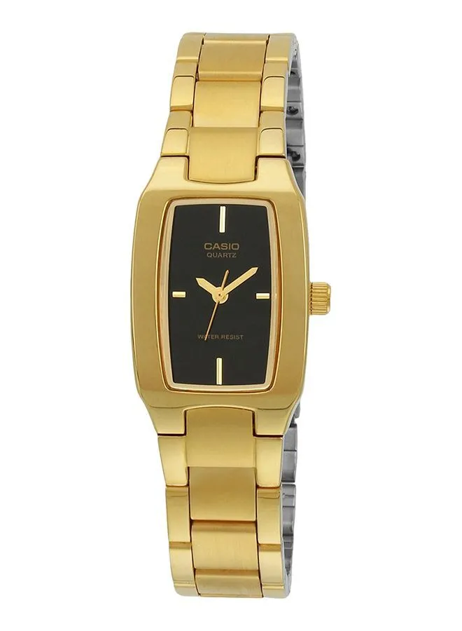 CASIO Women's Stainless Steel Digital Quartz Watch LTP-1165N-1CRDF - 21 mm - Gold