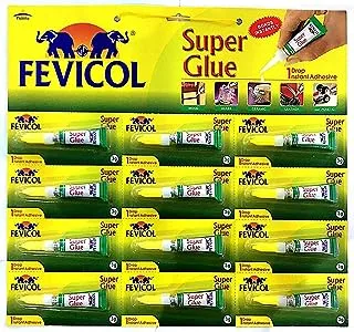 Fevicol Pidilite Super Glue 1 Drop Instant Adhesive (3g x 12 Nos)