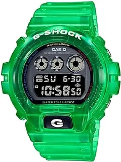 G-Shock Watch for Unisex, Quartz Movement, Digital Display, Green Resin Strap (DW-6900JT-3DR)