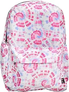 Dragon Fabric Modern Whirlpool Design Backpack With Front Zipper Pockets And Side Pockets Elegant For Students - Multi Color