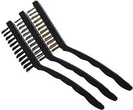 Wire Brush Set of 3 pieces for cleaning cooker - Multi color